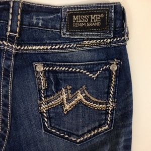 Miss Me Boot Cut Jeans Thick Stitch JD1043B.